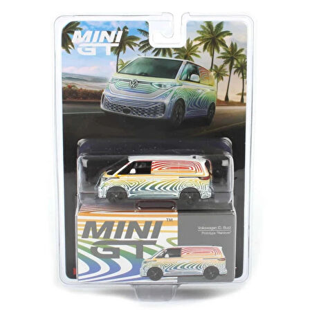 Eğitici Çocuk Mini GT 1/64 Volkswagen ID. Buzz Prototype "Rainbow" - Blister Paket