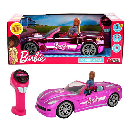 Eğitici Çocuk 1063619 SUN-MON-MMT-RC ARABA BARBIE CONVERTIBLE RÜYA ARABASI F F 42CM IŞIKLI 2