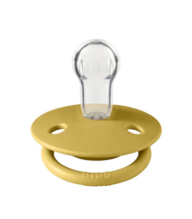 Eğitici Çocuk Bibs De Lux Silikon Emzik 0-36 Ay Mustard