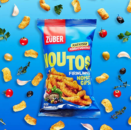 Eğitici Çocuk Züber Noutos Fırın Nohut Cipsi 55 Gr Ege Baharat