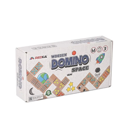 Çocuk 5651 Ahşap Domino Space -Redka
