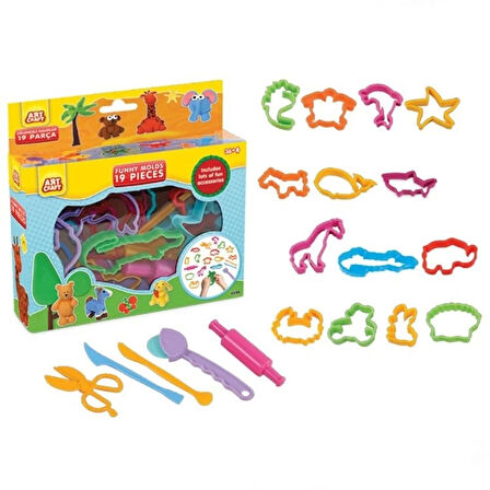 Çocuk DedeArtCraftEğlenceliKalıplar19Parça