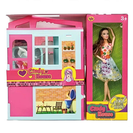Çocuk Oydaş Cindy House Bebekli Oyun Evi 02617