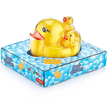 Çocuk Oppla Sevimli Vinil Ördek Ailesi Banyo Oyuncakları
