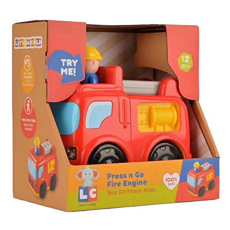Çocuk Eğlenceli Bas Git İtfaiye Arabam