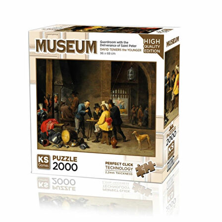 TWOX 22518 Guardroom With The Deliverance Of Saint Peter 2000 Parça Puzzle