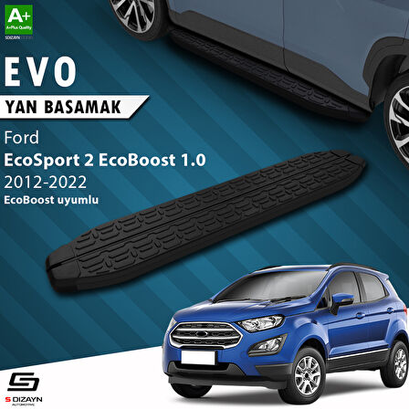 S-Dizayn Ford EcoSport 2 EcoBoost 1.0 Evo Siyah Yan Basamak 173 Cm 2012-2022 A+ Kalite