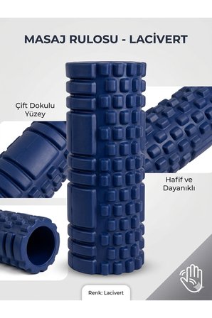 Foam Roller Masaj Rulosu Orta Sert – Spor Sonrası Kas Gevşetici Yoga Pilates Fitness Masaj Köpüğü