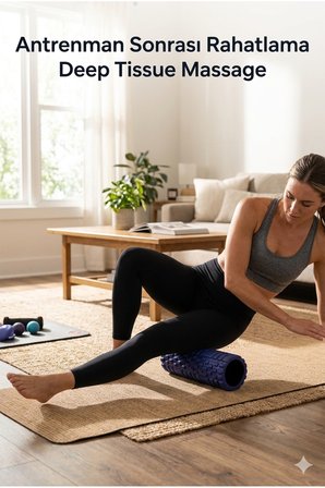 Foam Roller Masaj Rulosu Orta Sert – Spor Sonrası Kas Gevşetici Yoga Pilates Fitness Masaj Köpüğü
