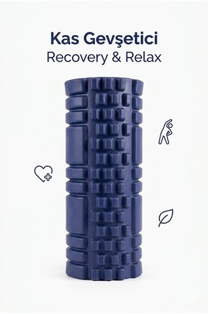 Foam Roller Masaj Rulosu Orta Sert – Spor Sonrası Kas Gevşetici Yoga Pilates Fitness Masaj Köpüğü