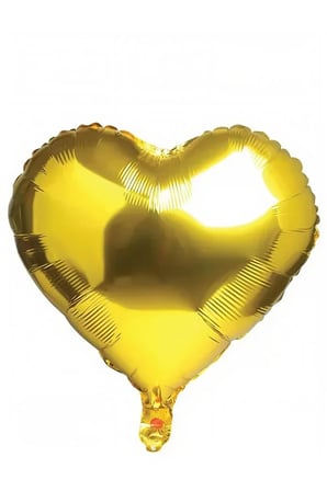 Dehaparty Kalp Folyo Balon Altın 40cm Parti Süsleme Malzemeleri Özel Günler