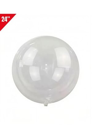 Dehaparty Şeffaf Bobo Balon 24 Inch Parti Süsleme Malzemeleri Helyum Uyumlu