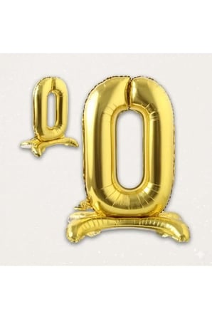 Dehaparty Rakam Balon Gold Ayaklı 70 Cm Doğum Günü Parti Süsü