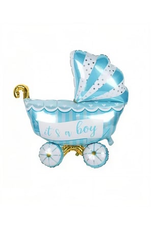 Dehaparty Mavi Folyo Puset Balon Baby Boy 30 İnç Özel Gün Parti Süsleme