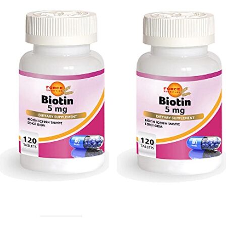 Biotin 5 Mg 120 Tablet 2 Kutu