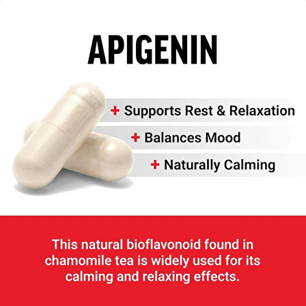 FORCE FACTOR Apigenin Prostate Health Stress Support  Antioxidant 50mg 60 Caps