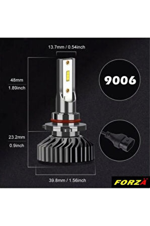 Ampul 9006 Led Xenon Csp Tip Mini Led