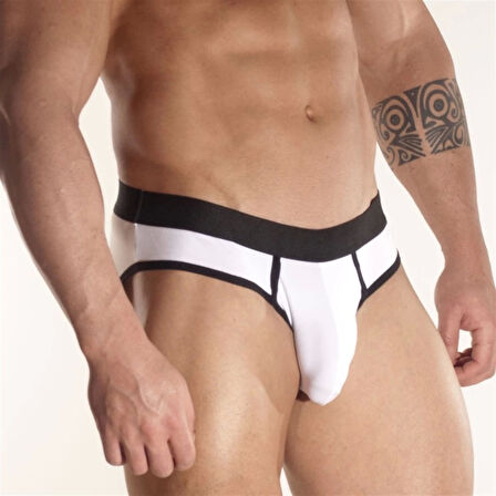 Kontras Biyeli Erkek Slip
