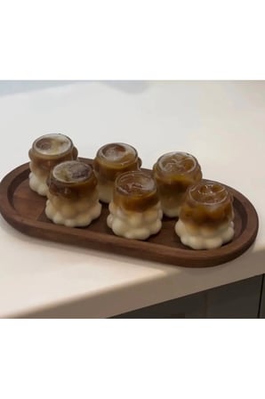 12 ADET Boncuk Kahve Yanı Bardak 12’lı 75 ml | Üzüm Şekilli Isıya Dayanıklı Pinterest Bardak Seti