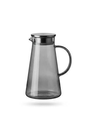 Borosilikat Cam Füme Demlikli Sürahi 1.9 L | Bitki Çayı, Detoks ve Soğuk İçecekler 