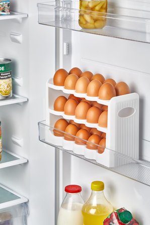 30 Bölmeli 3 Katlı Yumurtalık Organizer – Buzdolabı Düzenleyici, BPA İçermeyen Yumurta Saklama Kabı