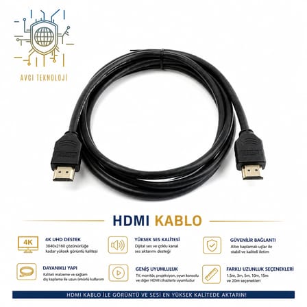 Fourplus 7MT HDMI To HDMI Kablo