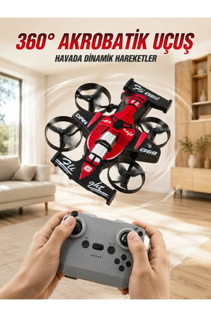 Akrobatik Drone Uzaktan Kumandalı 3 Kademeli Hız 360° Dairesel Uçuş Özellikli