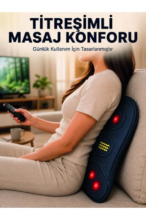 Ergonomik Isıtmalı Bel Minderi Sırt Destek Minderi