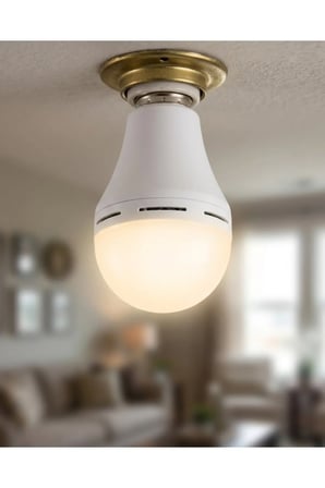 Şarjlı LED Ampul 6500K Soğuk Beyaz E27 Duy Enerji Tasarruflu