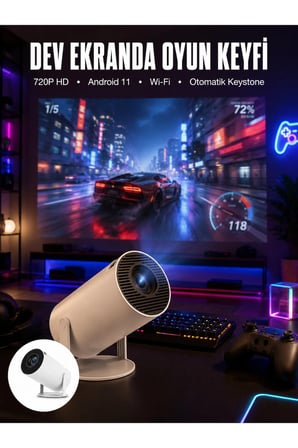 HDMI ve Full HD Teknolojili 160 ANSI Lümen Kablosuz Projeksiyon Yeni Nesil