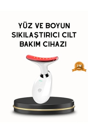 Boyun ve Gıdı Toparlayıcı EMS Cilt Sıkılaştırıcı 7000 Titreşim Isı Terapisi