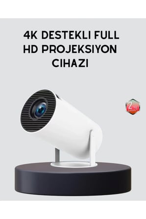 Ev Sineması Projeksiyon Cihazı – 160 ANSI Lümen, 4K Uyumlu ve Kablosuz Görüntü Aktarımı