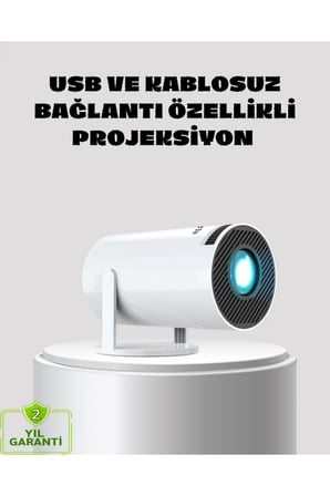 Kablosuz Bağlantılı Full HD Ev Sinema Projeksiyonu 160 ANSI Lümen