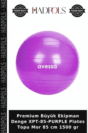 Premium Büyük Ekipman Denge XPT-85-PURPLE Plates Topu Mor 85 cm 1500 gr