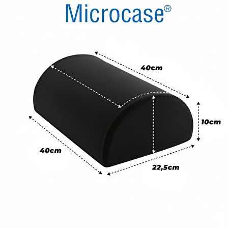 Microcase Çok Amaçlı Kaydırmaz Taban Ayak Koyma Pedi Ofis Ev Seyehat Ayak Bacak Koyma Dinlendirme Pedi SİYAH AL5374