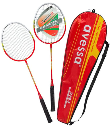 Özel Üretim Rekreasyon Yardımcı Badminton 319-1 Tek Parça Badmington Raket Set Çift
