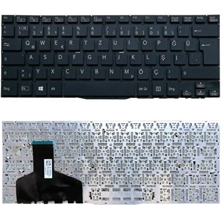 Sony Vaio SVF13N1B4E, SVF13N23CX, SVF13N1L2RS Uyumlu Klavye Tuş Takımı Siyah Türkçe