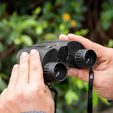 Özel Üretim Keşif Aleti Açık Hava Macera Aracı Binoculars 10x25 Dürbün Siyah