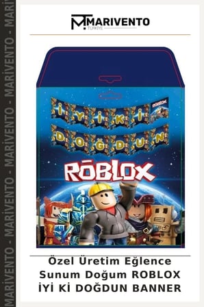 Özel Üretim Eğlence Sunum Doğum ROBLOX İYİ Kİ DOĞDUN BANNER