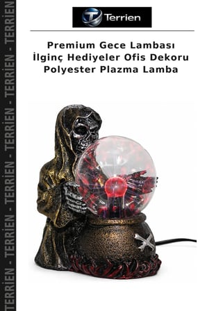 Premium Gece Lambası İlginç Hediyeler Ofis Dekoru Polyester Plazma Lamba