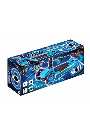 Cool Wheels Tulpar Katlanır Led Işıklı Çocuk Scooter Mavi FR59359