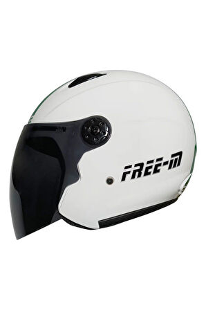 Motosiklet ve Bisiklet  Yarım Kask Siyah Cam CE Sertifikalı Abs Material Motor Kaskı İtaly