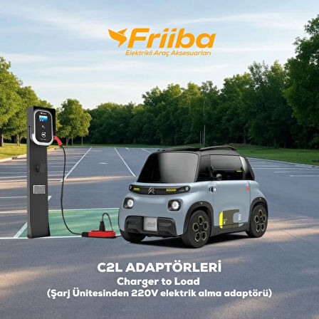 Citroen Ami Ve Fiat Topolino Uyumlu 3 Metre Uzatmalı, 3'lü A/C Şarj Kablosu - C2l