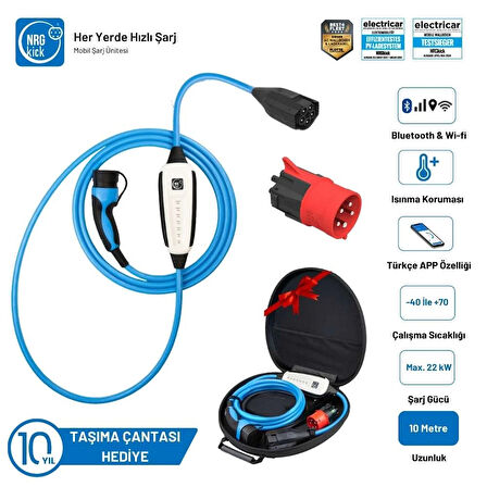 NRGkick 32A 22kW 10m Basic Plus Set A/C Taşınabilir Şarj İstasyonu