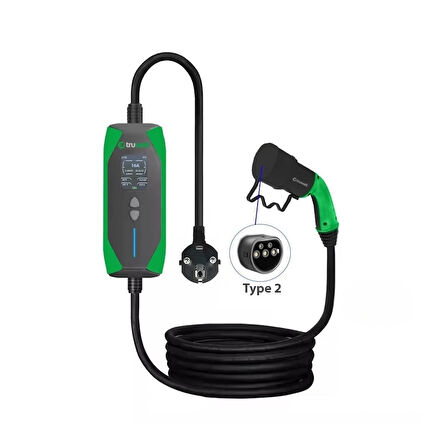 Truwatt 5 Metre 3.5kW Taşınabilir Elektrikli Araç Şarj Aleti