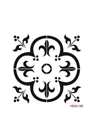 Stencil (şablon) 25x25 Cm