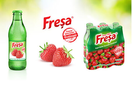 Freşa Çilek Aromalı Maden Suyu 200 Ml X 6 Adet