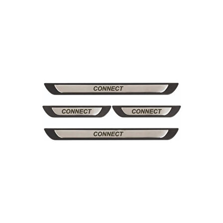 Ford Connect 2002-2009 Modeller Old Krom Kapı Eşiği 4 Parça Paslanmaz Çelik