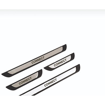 Ford Connect 2002-2009 Modeller Old Krom Kapı Eşiği 4 Parça Paslanmaz Çelik