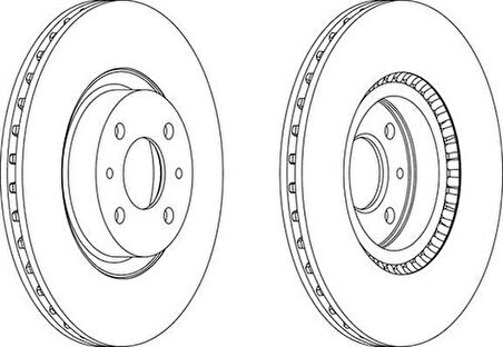 Ferodo DDF220 Ön Fren Aynası Diski Bravo I II Croma Doblo Idea Linea Marea Stilo Alfa 155 1.2 1.3 1.4 1.6 1.8 1.9 2.0 284mm ALFAROMEO